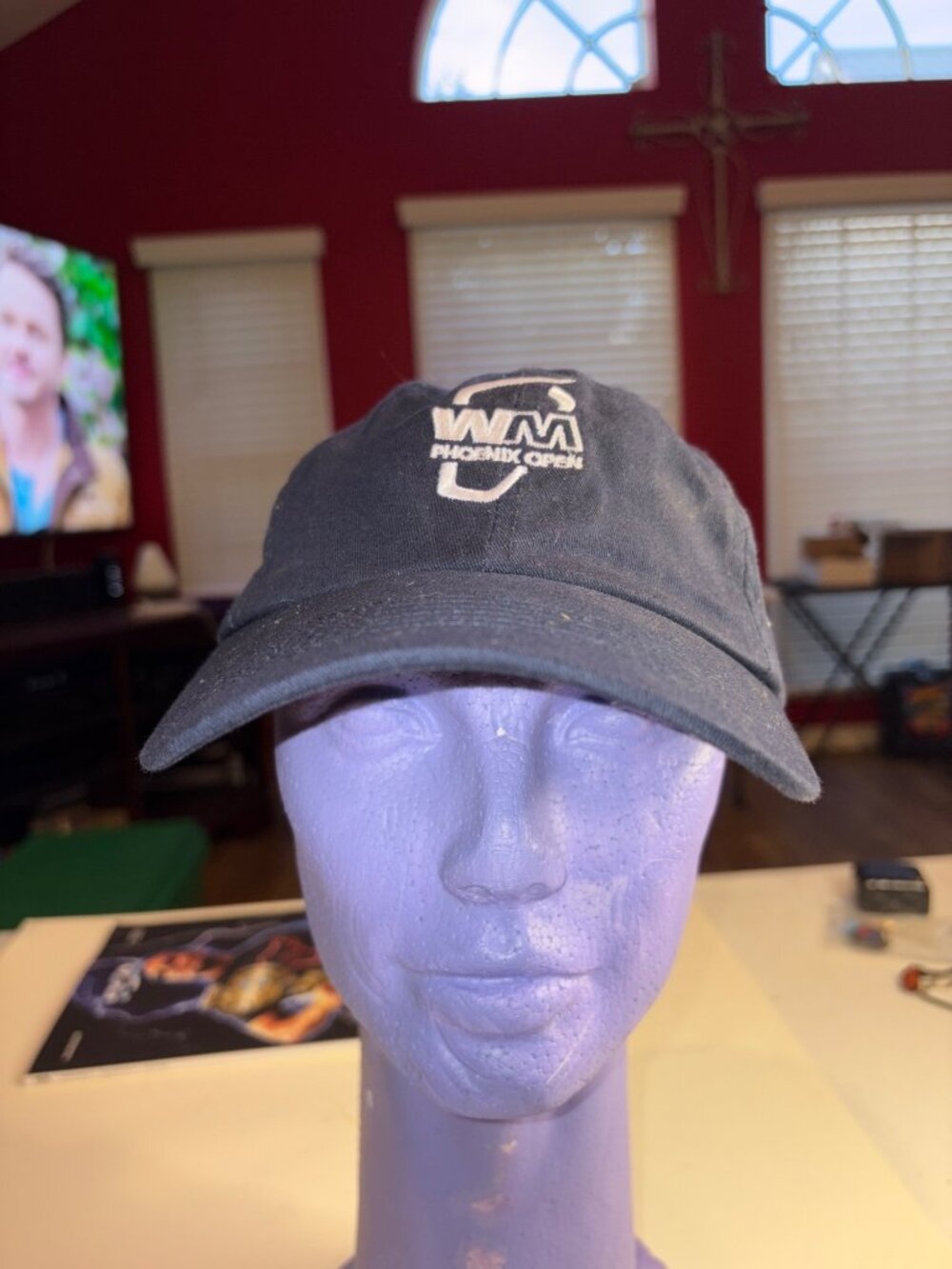 Discover Global Network Navy Baseball Cap Imperial Sports WM Phoenix Open Adjust